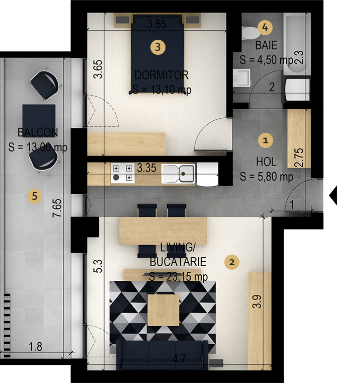 Apartament-2.5